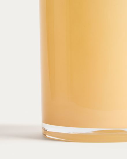 Ваза Endasi из желтого стекла 31см