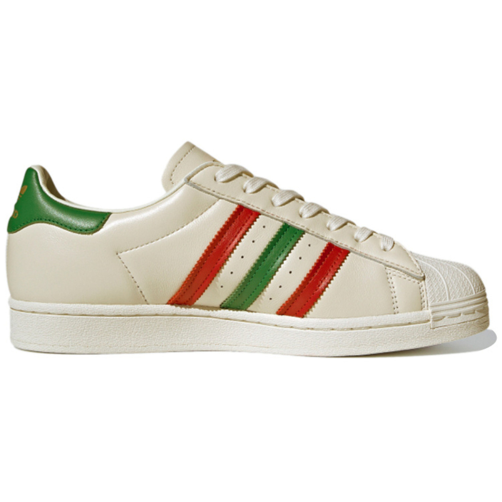 Кроссовки Adidas Originals Superstar Cream Red Green