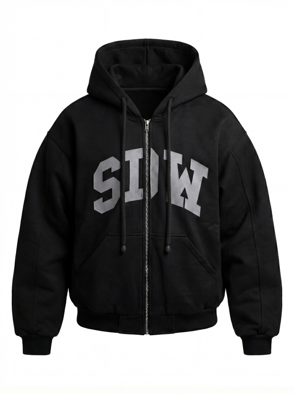 Двухсторонний Бомбер SDW в черном цвете