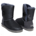Угги Bailey Button Metallic Grey