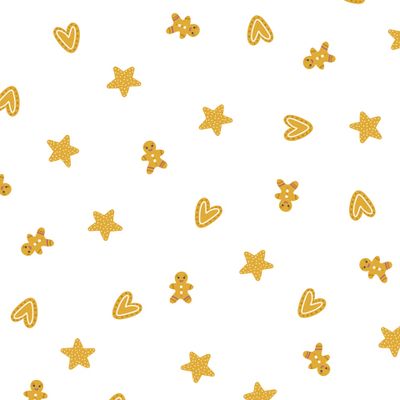 рождественские печенья в мультяшном детском стиле