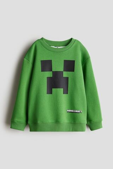 H&M Толстовка с принтом, зеленый