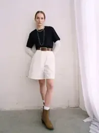 Шорты бермуды "Белые" женские