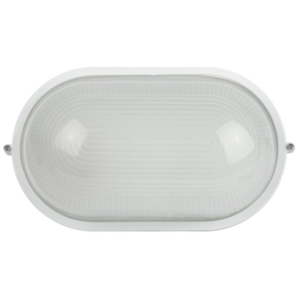 Светильник ЭРА НБП 04-100-001 Акватермо алюминий/стекло IP54 E27 max 100Вт 280х160 овал белый