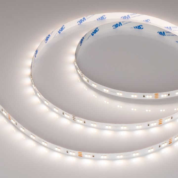 Светодиодная лента Arlight 9,6W/m 120LED/m 3528SMD теплый белый/белый 5M 025211(2)