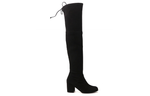 Stuart Weitzman/SW Leather Over the knee Boots Women"s Black