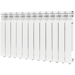Радиатор алюминиевый ROMMER Profi 500 - 12 секций (подключение боковое, цвет белый)