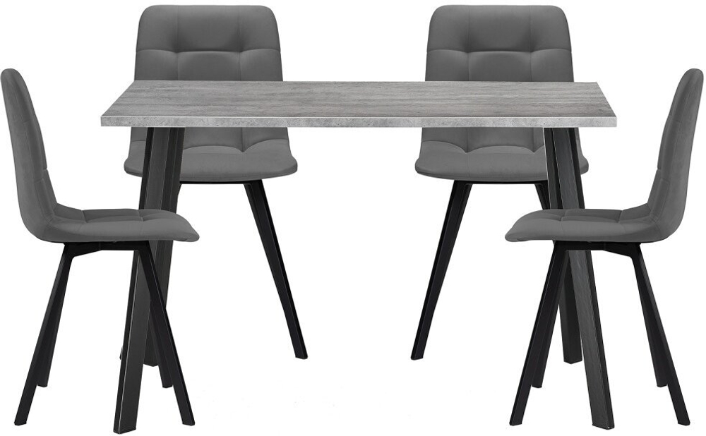 Обеденная группа Мальба из ЛДСП с текстильной обивкой