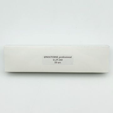 Сменные файлы Nogturne для маникюра S plus/white/Р240 50 штук в упаковке