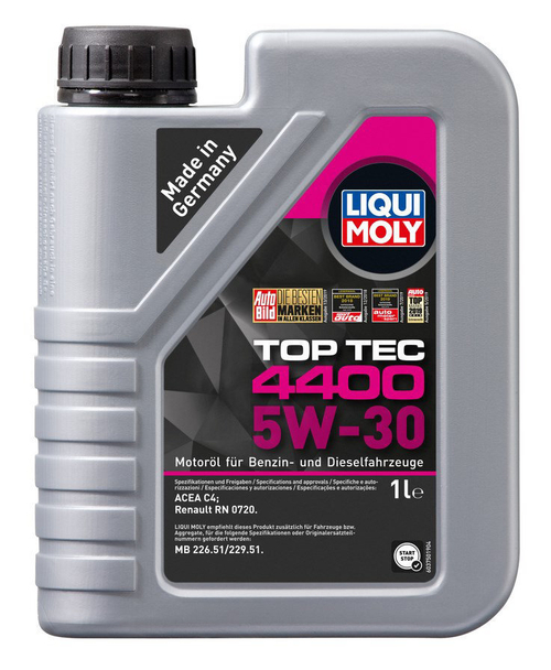 Масло Liqui Moly Top Tec 4400 5W30 C4 (1л) синтетика для Renault, Nissan