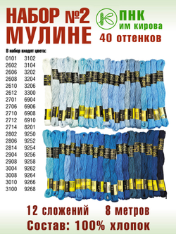 Наборы ниток мулине для вышивания ПНК Киров
