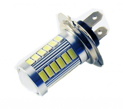 Лампа H4 12V 33 SMD (2 шт) линза (Вымпел)