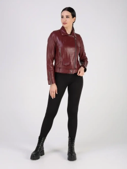 Кожаная куртка демисезонная косуха