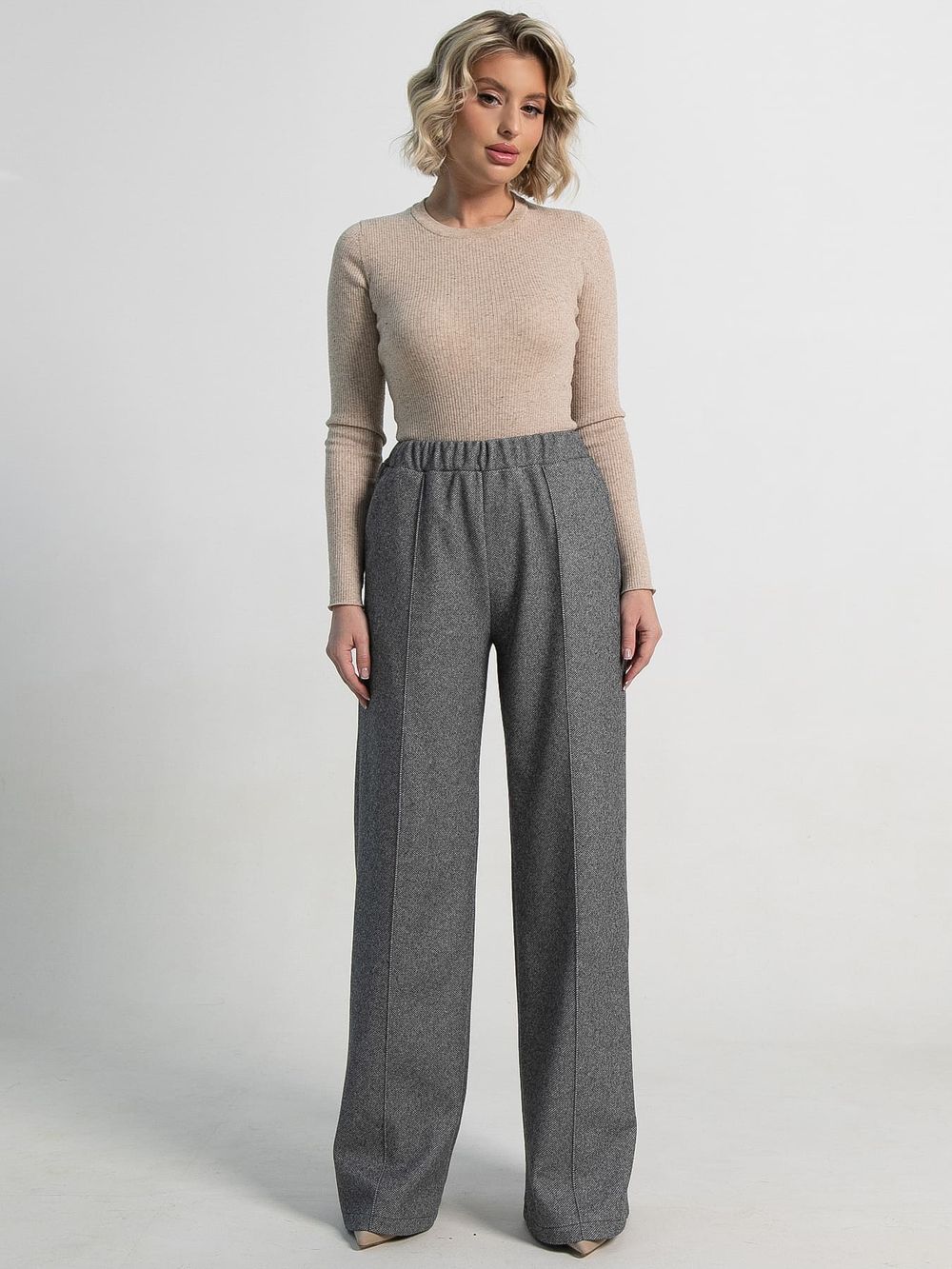 Брюки Космо (черно-белые) Б15221-1М LT Collection