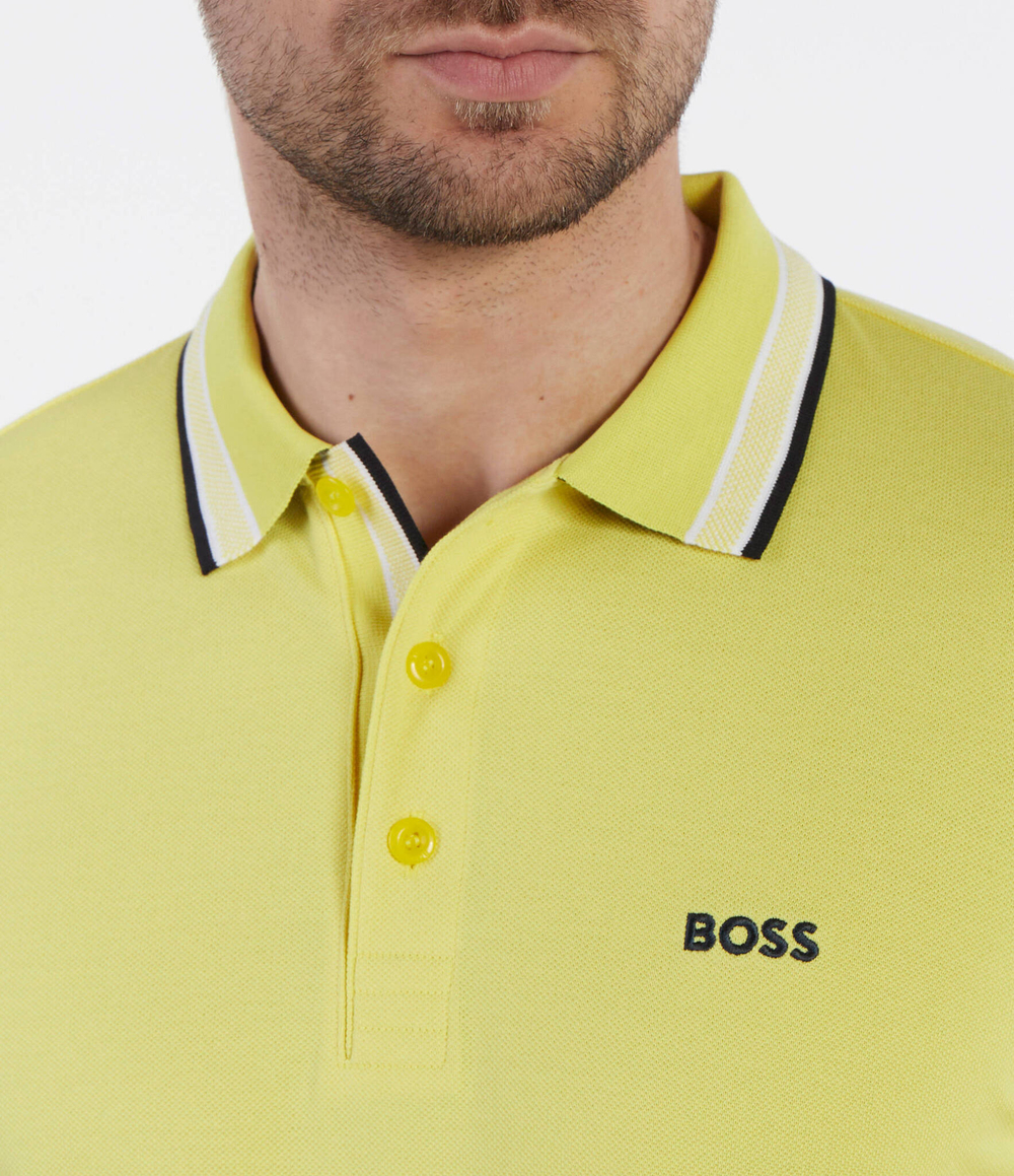 Поло Paddy BOSS GREEN - желтый(50469055)