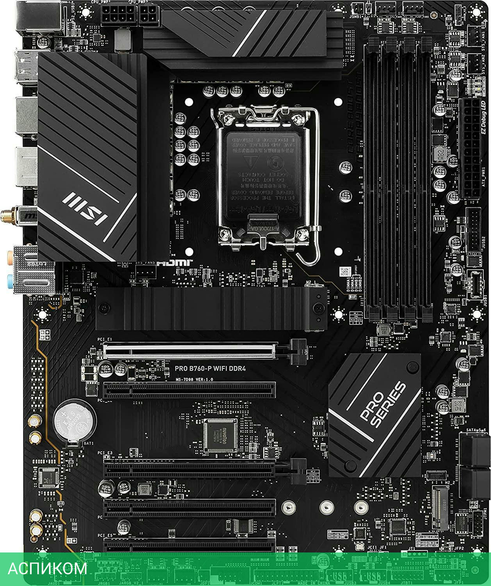 Материнская плата MSI Pro B760-P WIFI DDR4