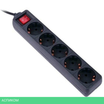 Сетевой фильтр PC Pet AP01006-5-BK черный