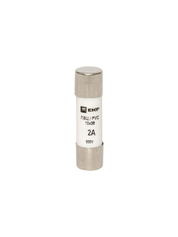 Вставка плавкая цилиндрическая ПВЦ 10х38 2А EKF pvc-10x38-2