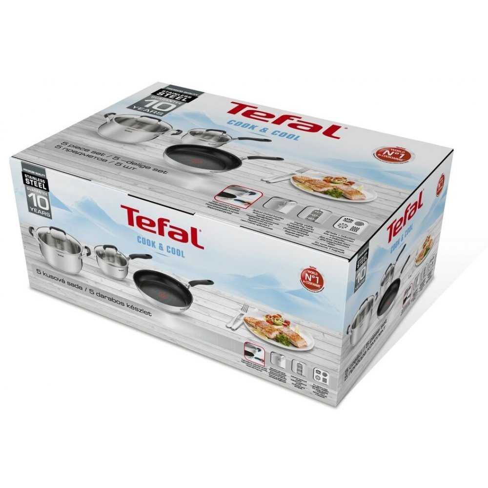 Набор посуды Tefal Cook&Cool 1,4/2,8л 16/24/28см G7155S14