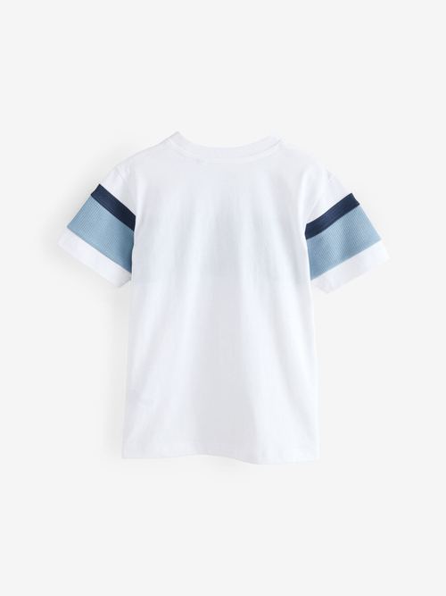Футболка для мальчика Next E45-681, Белый, Синий
