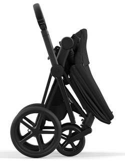 Коляска 3 в 1 Cybex Priam IV Matt Black complete и автокресло Cloud T i-Size Mirage Grey Plus Sepia Black
