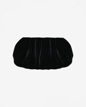 Юбка мини из бархата объемная