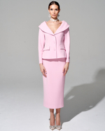 Приталенный жакет из итальянского крепа