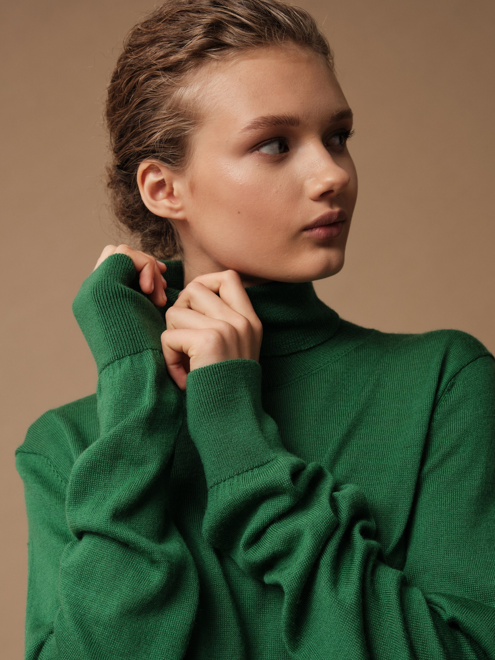 J0215 Джемпер женский, зеленый dbr (M)