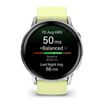 Смарт часы Garmin Venu 4 - 45мм Silver with Citron Silicone band