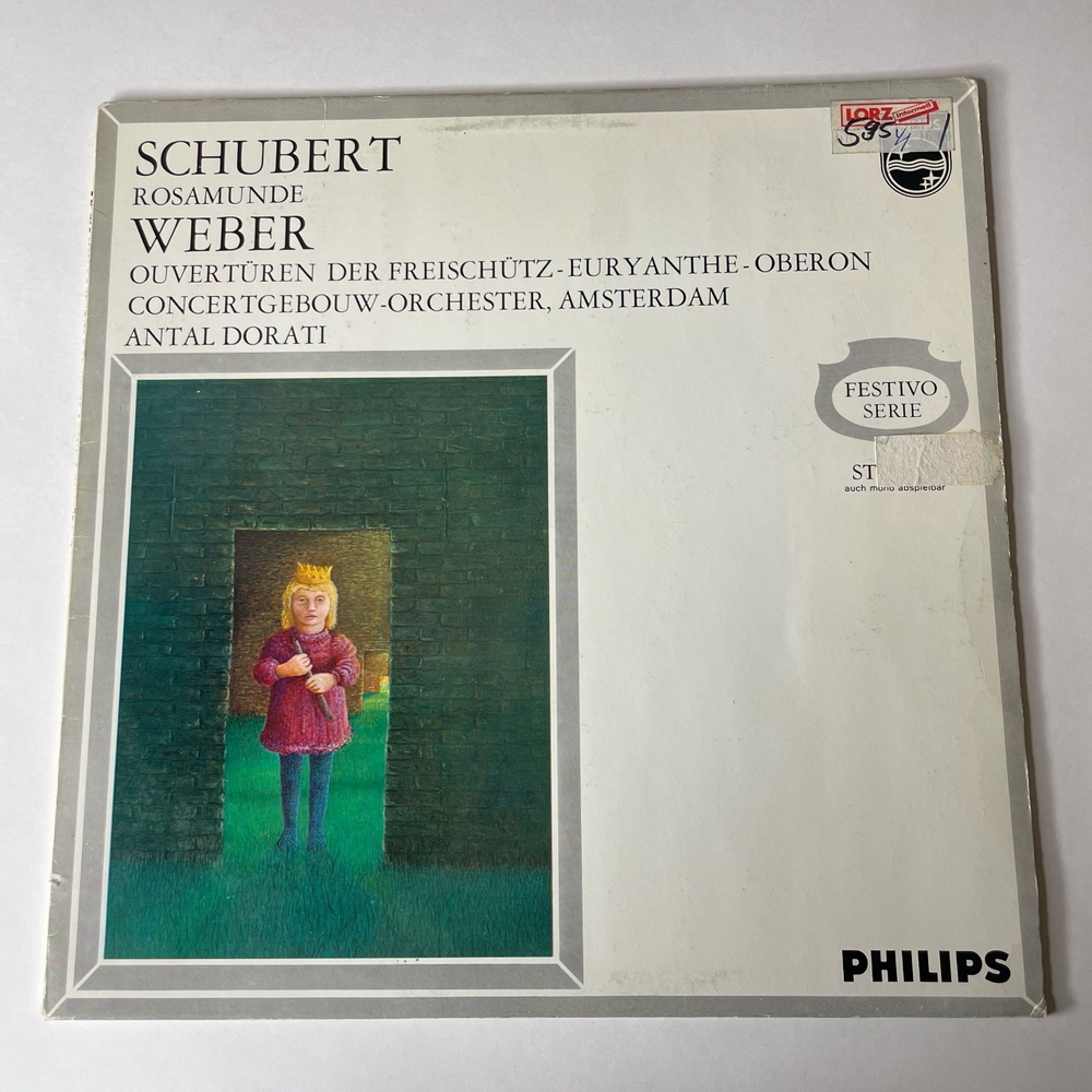 Винтажная виниловая пластинка LP Schubert Шуберт, Weber Rosamunde Розамунда, принцесса Кипра (Нидерланды 1975)