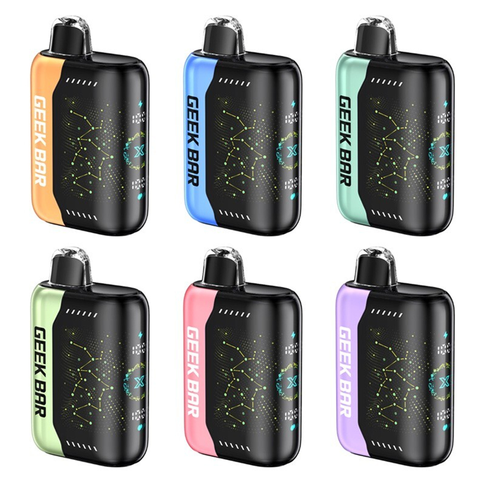 Мощный одноразовый вейп GEEK BAR Pulse X 25000 с двойными спиралями для насыщенного вкуса. Доступен в СКИДОНЕ