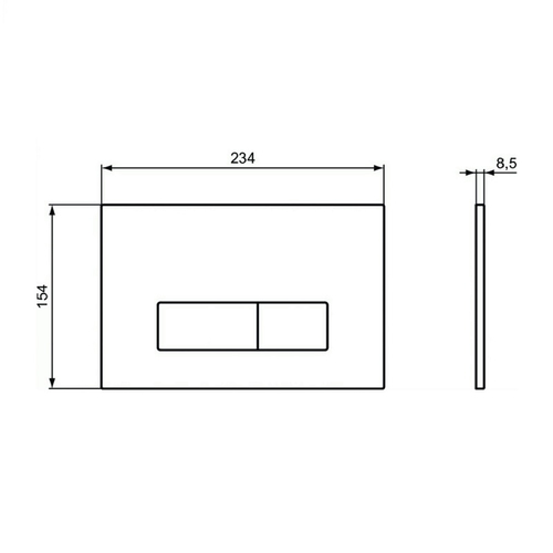 Кнопка смыва Ideal Standard OLEAS™ M2, белая (R0121AC)