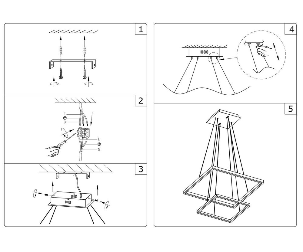 Kink Light 08229,19(4000K) Подвес Альтис черный w80+60