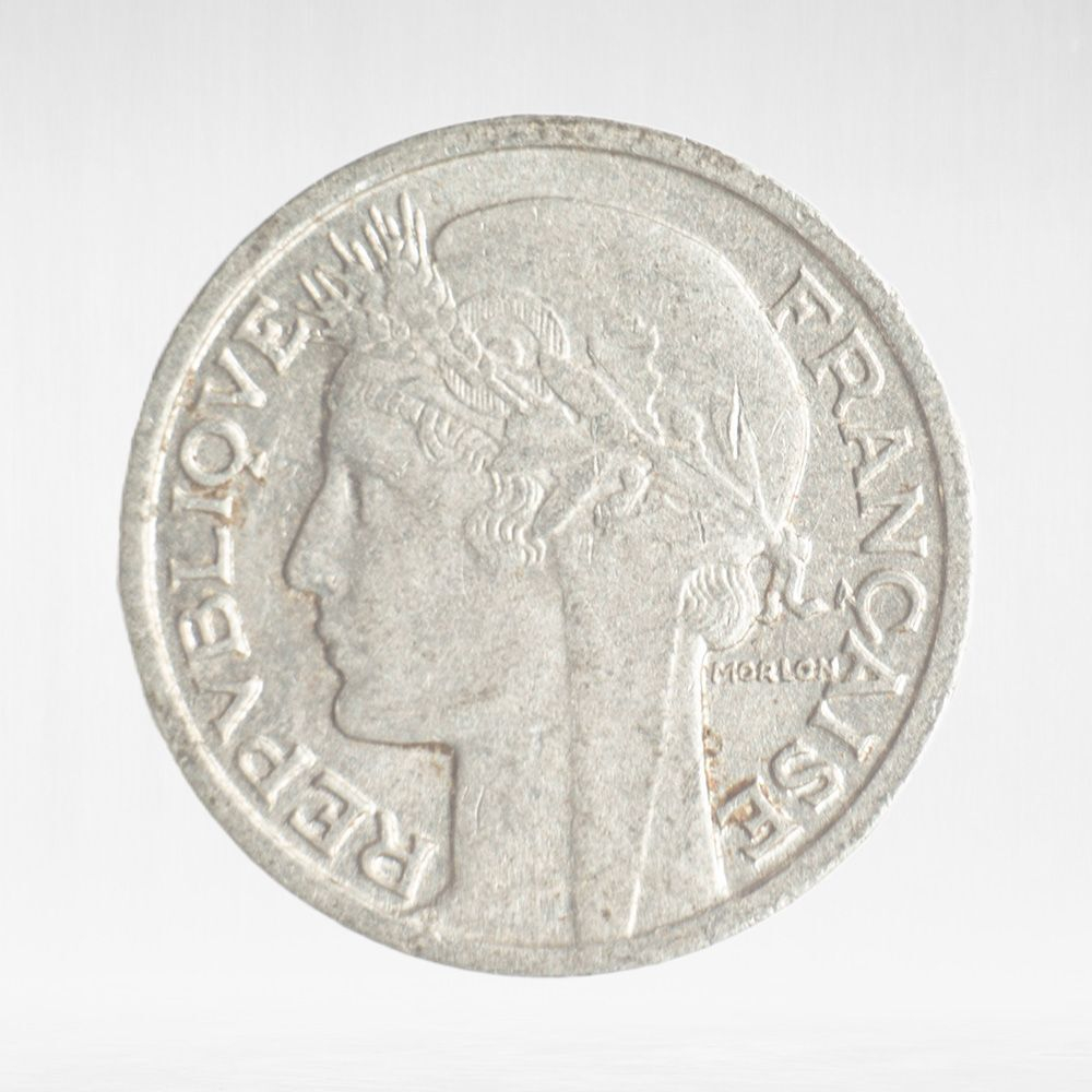 France, 50 Centimes 1946 - Light Type, Pierre-Alexandre Morlon B, VF