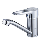 Смеситель для раковины, Solone, корот изл, с картриджем, хром, 4L-B045