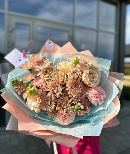 Букет нежность 🤍🩵🤍