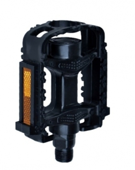 Педали пластиковые детские, 90x77мм, ось 1/2", черные, инд.уп. Vinca Sport VP 831 1/2" black