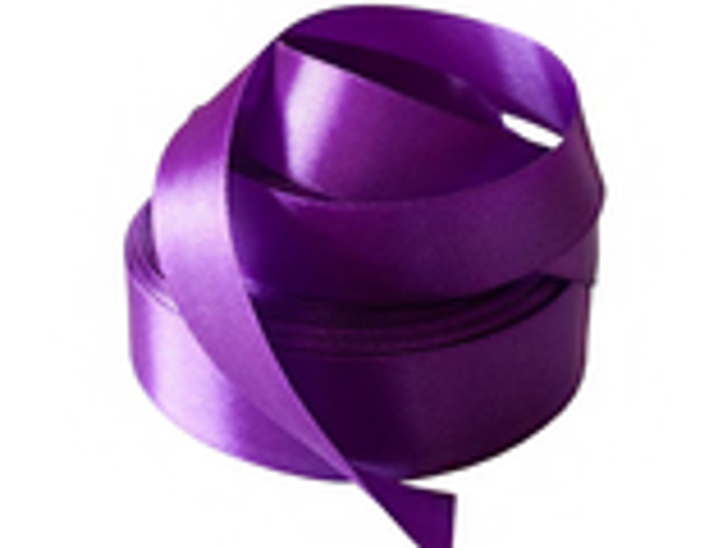 Лента атласная 25 мм. фиолетовая