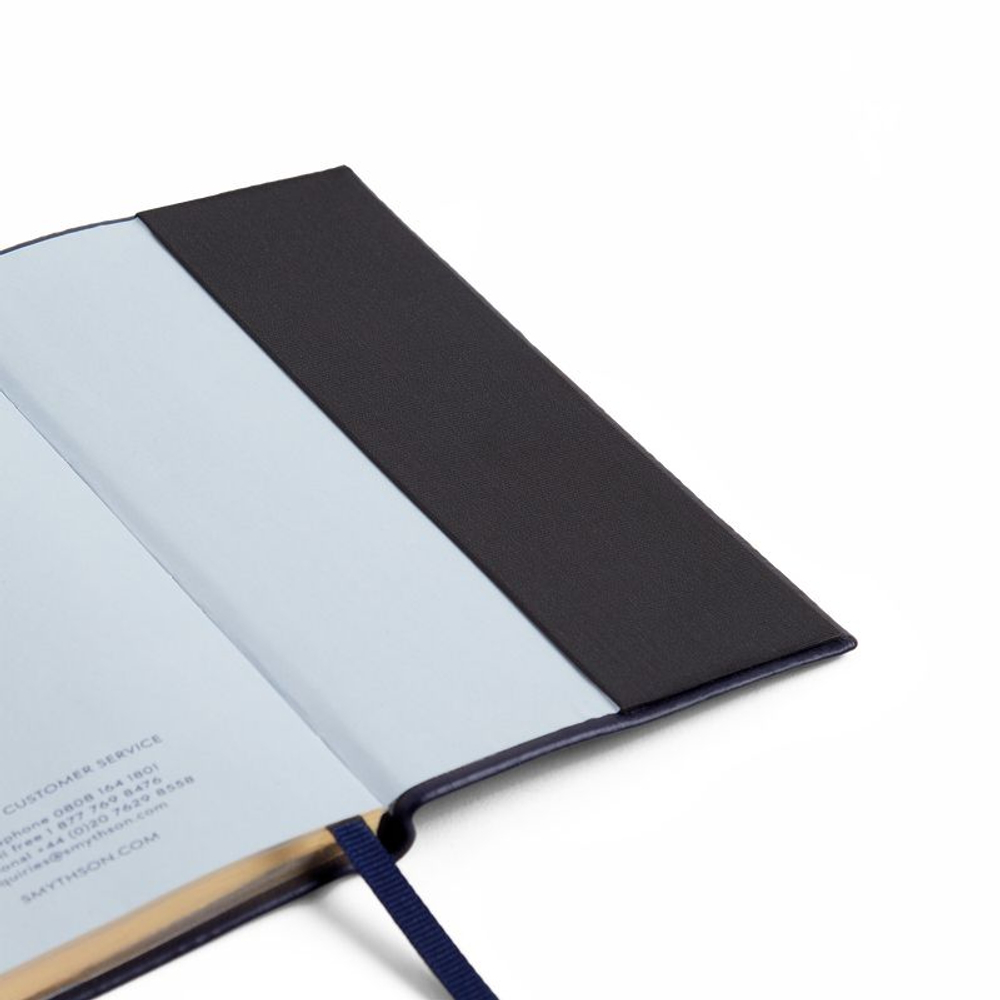 Smythson Ежедневник 2026 Panama Weekly Diary with Pocket, Navy