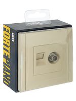 FORTE&PIANO Розетка двойная TV+RJ45 кат.5E FP436 ваниль IEK