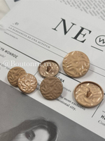 Пуговицы жатый металл матовое золото