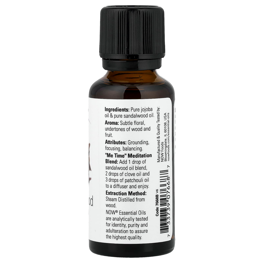 NOW Foods, Эфирные масла, сандаловое дерево, 30 мл (1 жидкая унция)