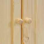 Dipriz Тумба Лена 4 двери из сосны, с ящиками, (нижняя часть буфета Лена), прозрачный лак