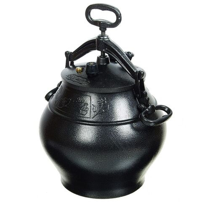 Казан афганский алюминий, 20 л, с крыш, чер, ach20