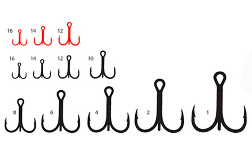 Крючки Saikyo тройн.6063-1X-CP  R  №16 (10шт)