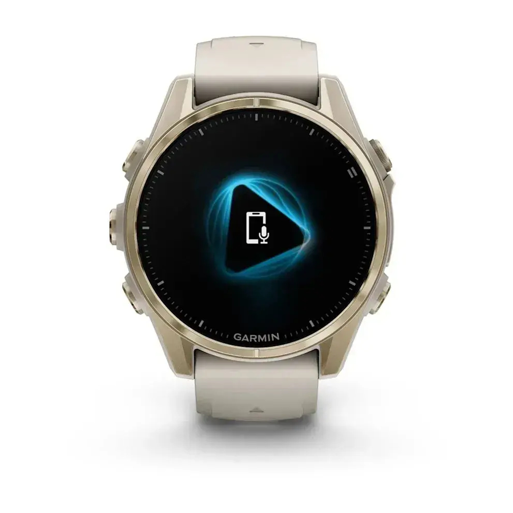 Смарт-часы Garmin fenix 8 AMOLED (43 мм) Sapphire золотистый/туманно-серый песочный