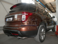 Фаркоп оцинкованный Galia F123C для Ford Explorer 2011-(паспорт и сертификат в комплекте)(без электрики)