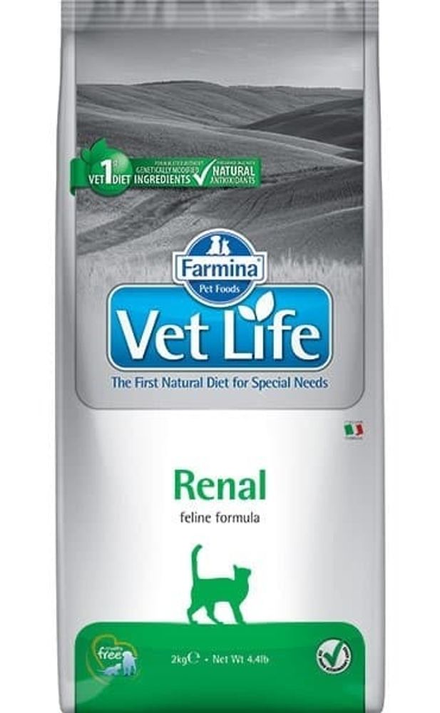 Farmina 400г. Vet Life Cat Renal диета для кошек при почечной недостаточности