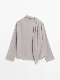 Massimo Dutti Рубашка из 100% хлопка, серый