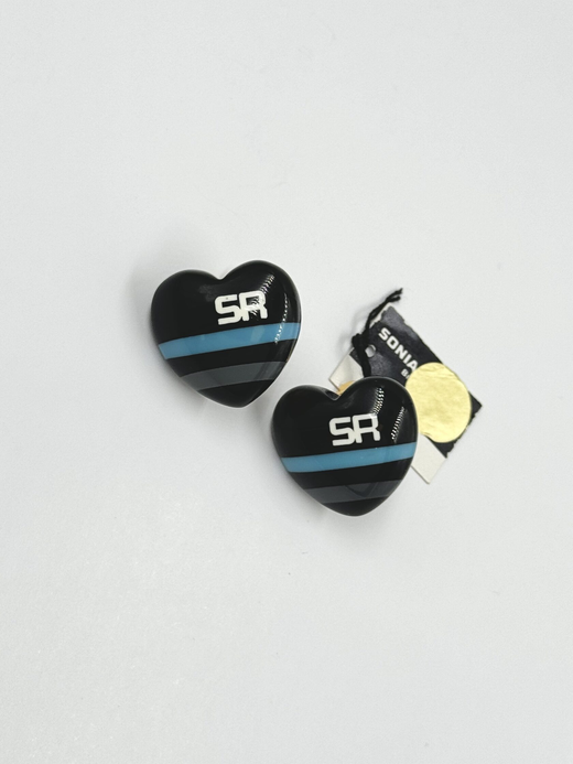 Клипсы Сердечки из пластика Sonia Rykiel